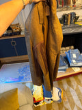 Upcycled Brown Fringe Blazer