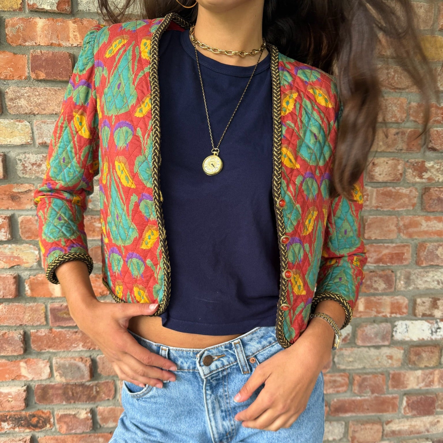 1980s - 90s Yves Saint Laurent Quilted Jacket