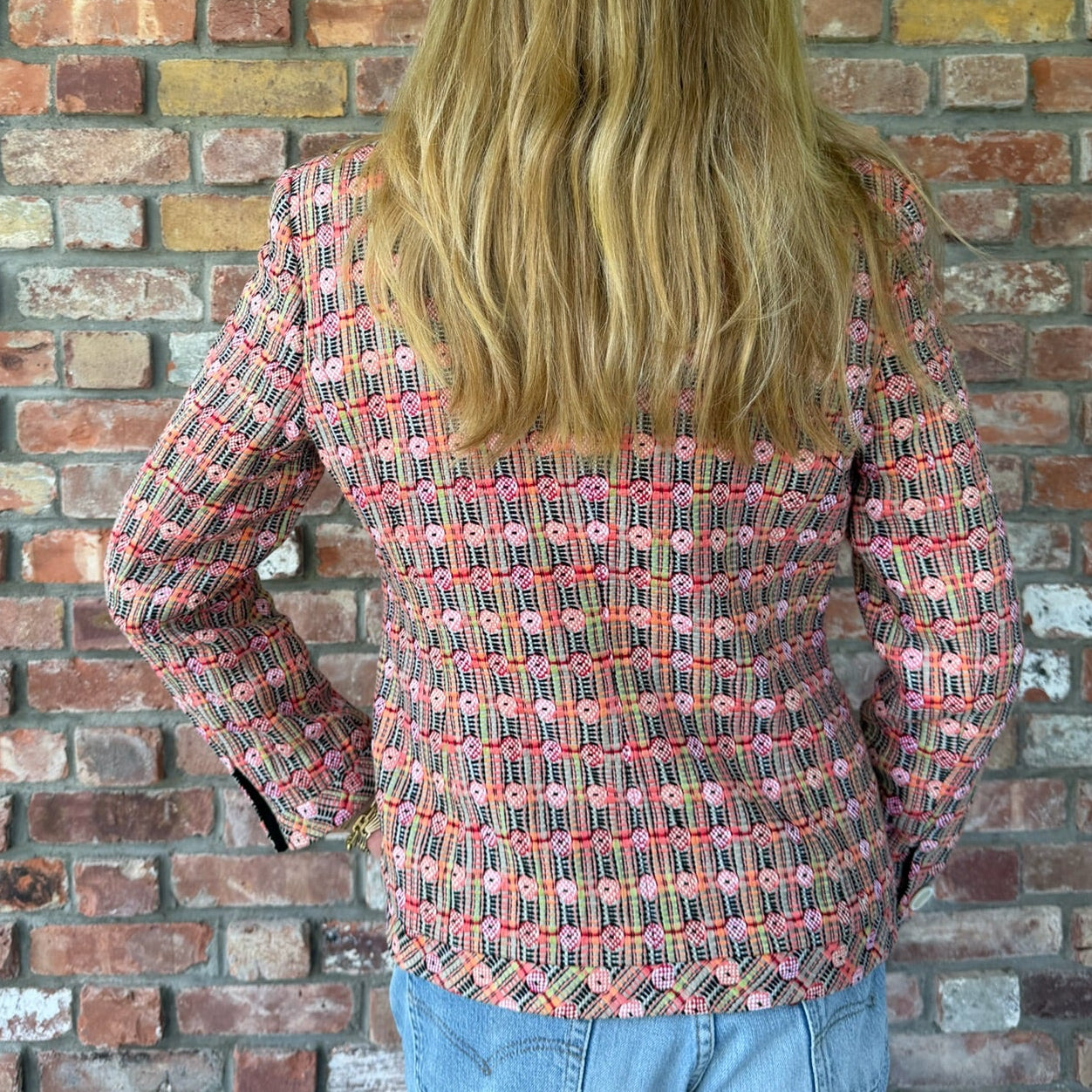 Early 2000s Coral Patterned Blazer