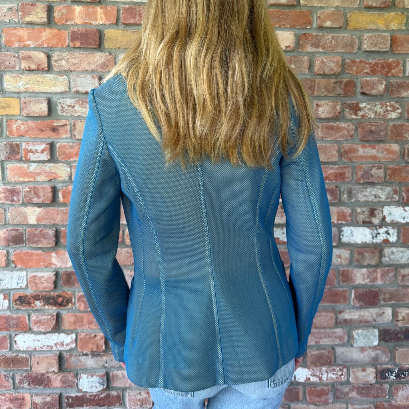 1990s Blue Mesh Blazer