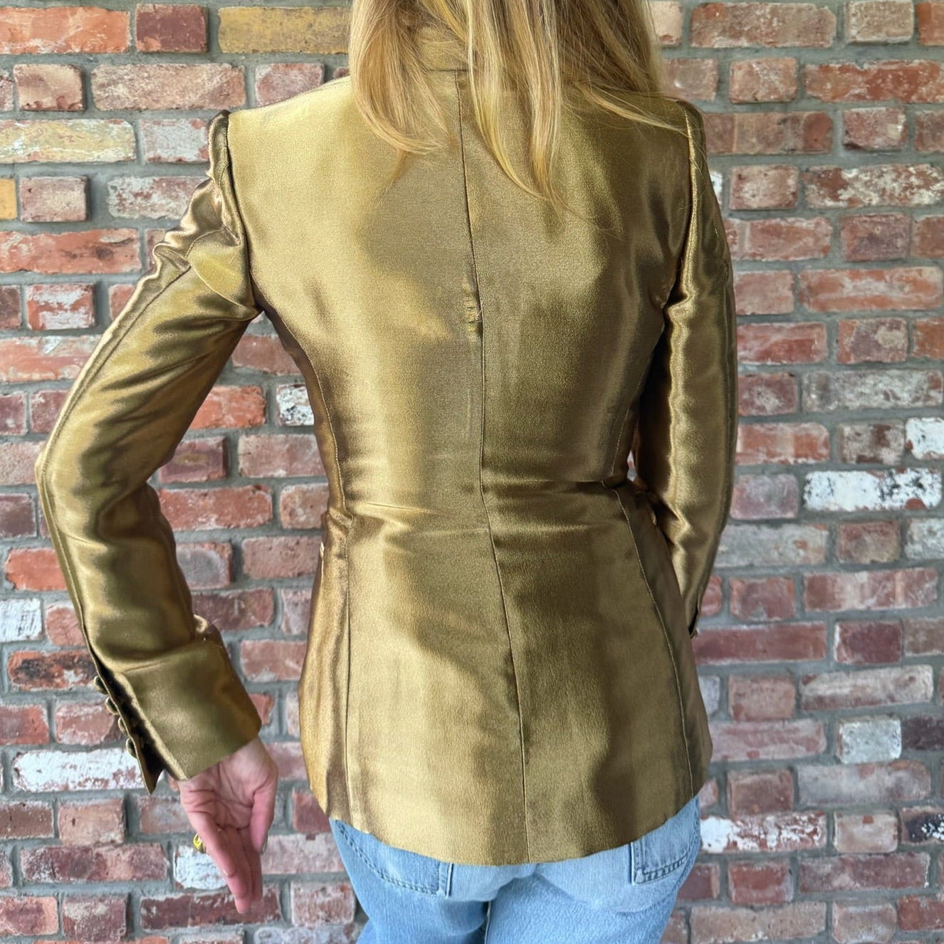 Early 2000s Gucci Gold Blazer