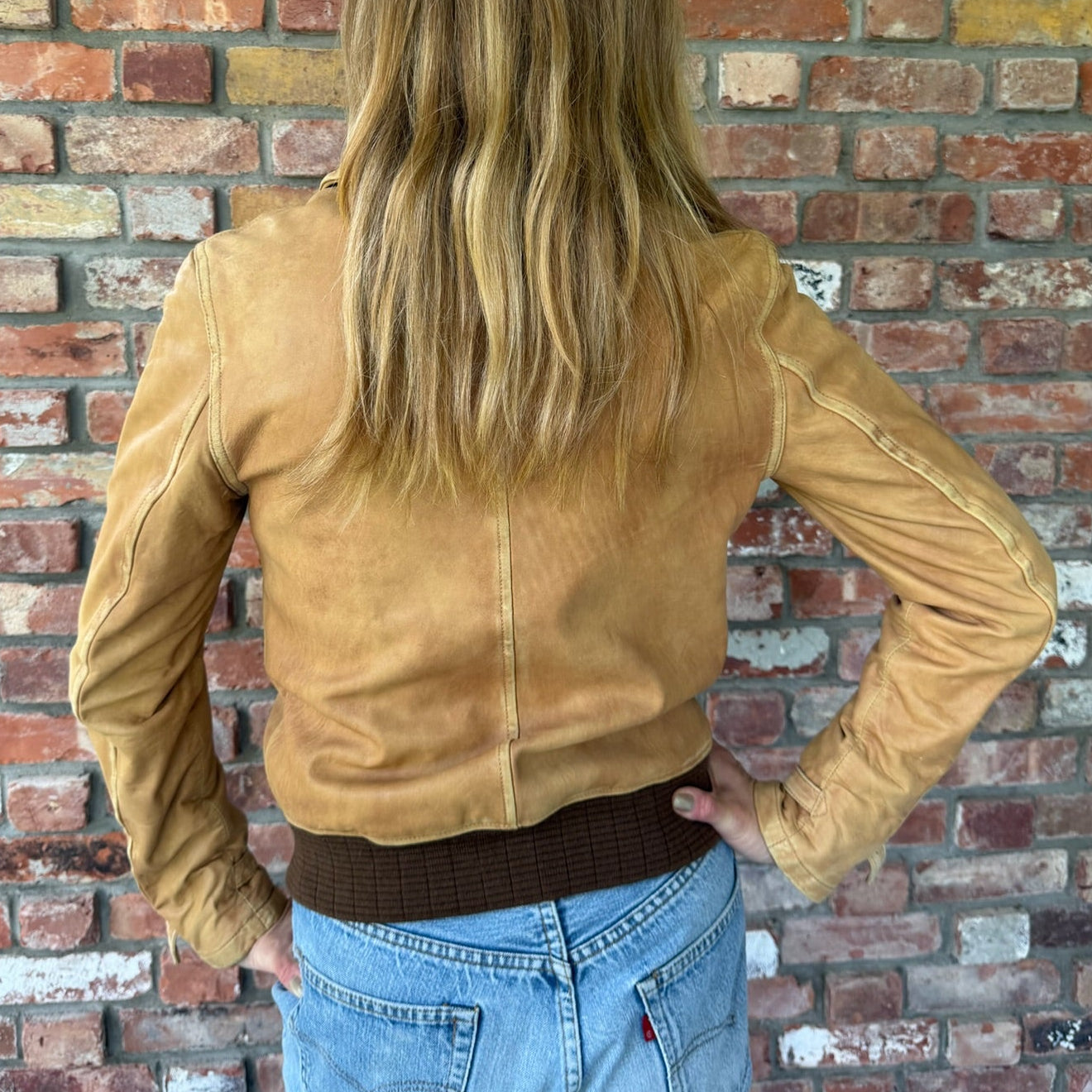 1990s Ralph Lauren Leather Bomber Jacket