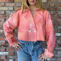 Cropped Jacket Made From Upcycled Kimono