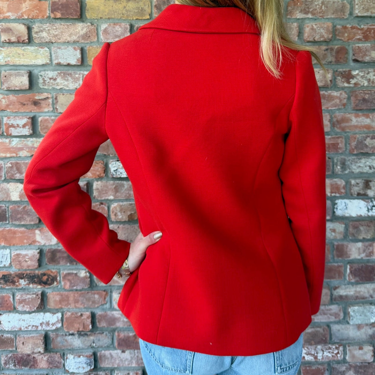 1950s - 60s Red Wool Blazer