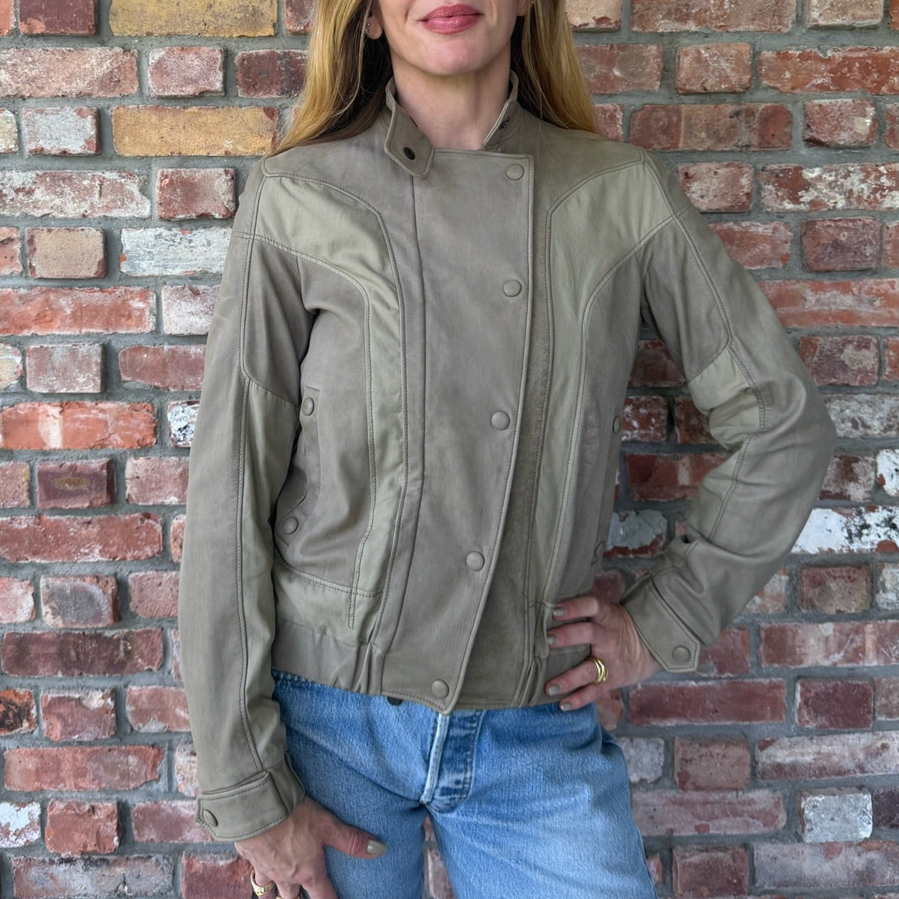 Late 1980s - Early 1990s Bottega Veneta Leather Jacket