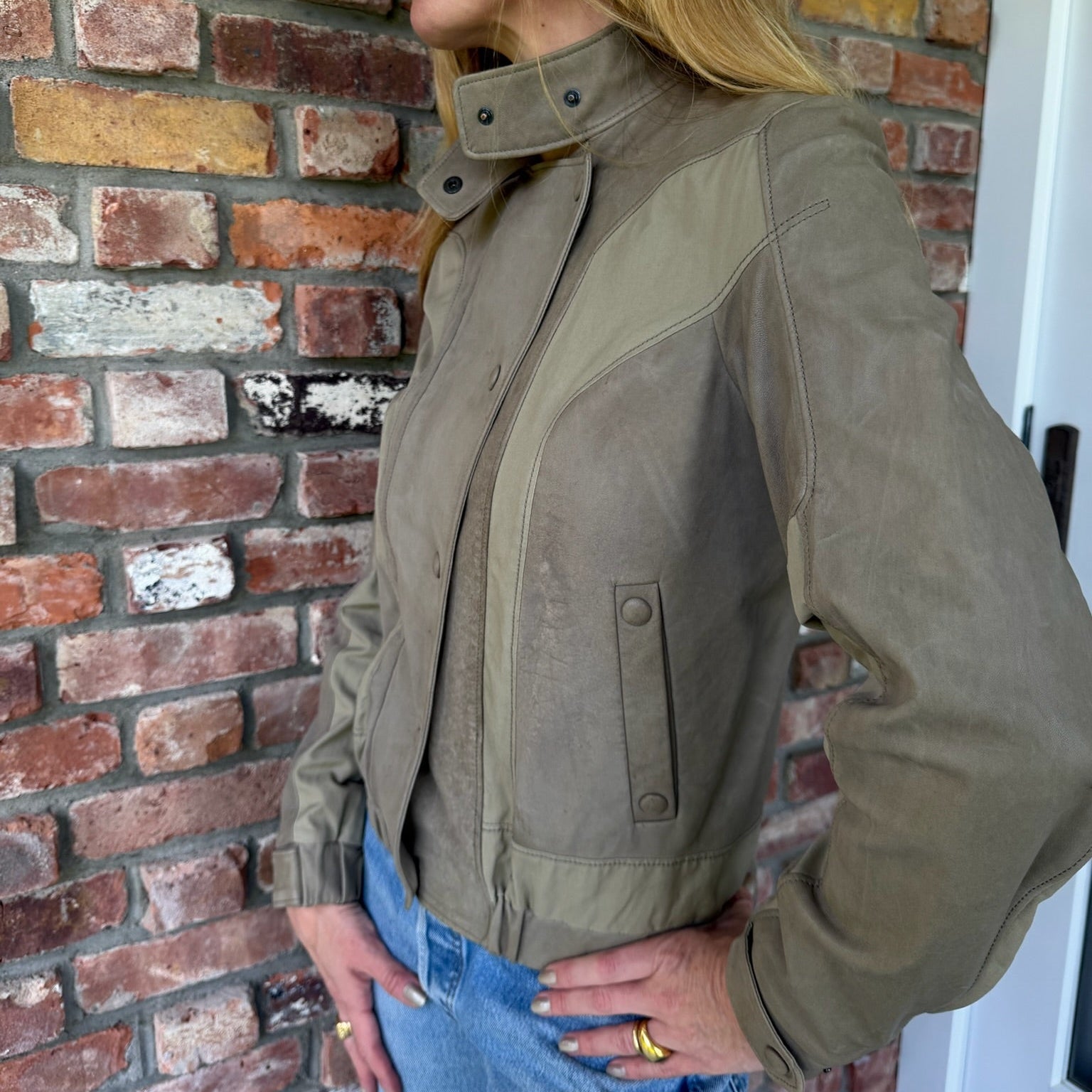 Late 1980s - Early 1990s Bottega Veneta Leather Jacket