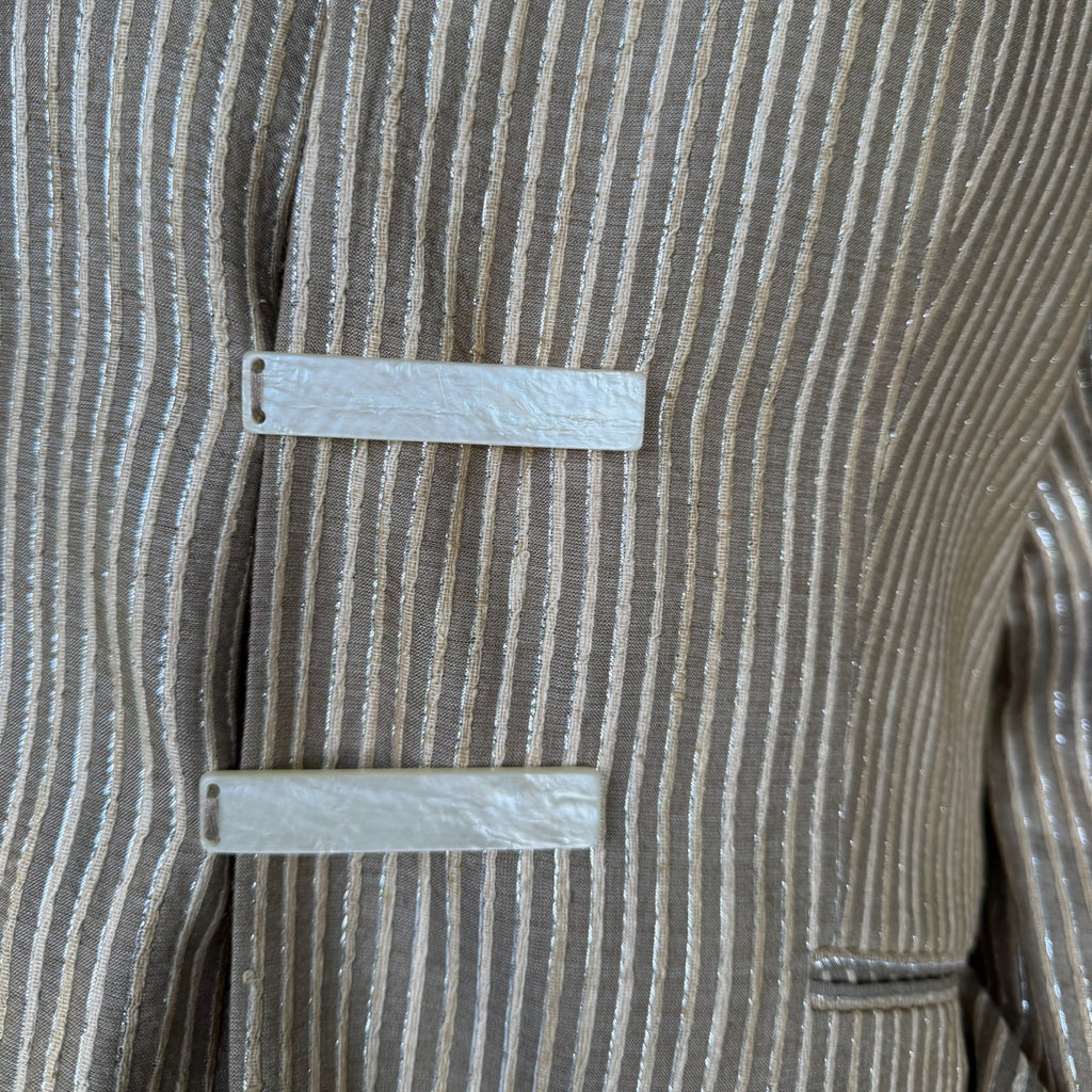 Late 1990s - Early 2000s Striped Blazer