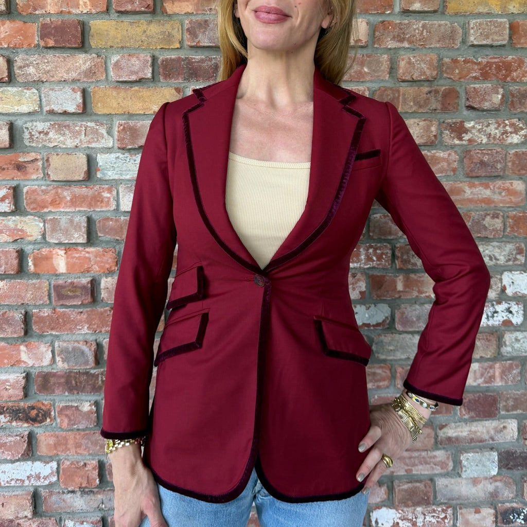 Early 2000s Maroon Blazer