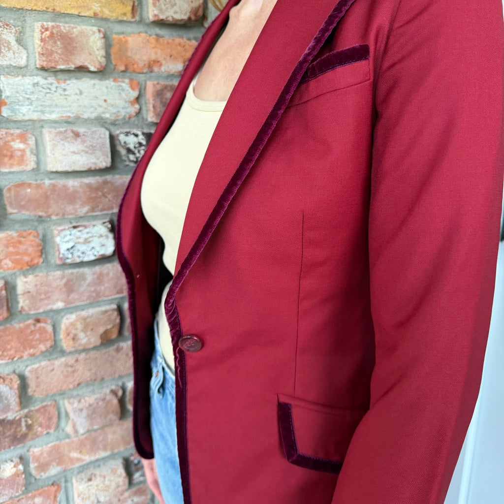 Early 2000s Maroon Blazer