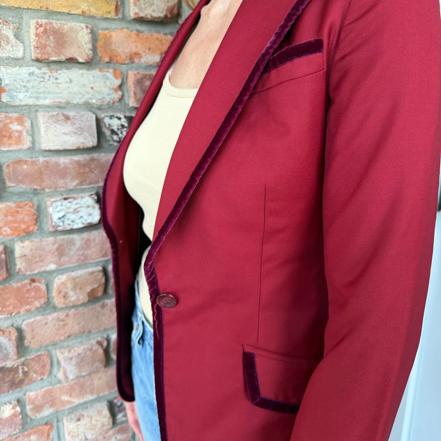 Early 2000s Maroon Blazer
