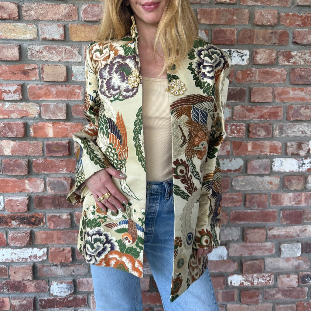 1950s Japanese Silk Brocade Jacket
