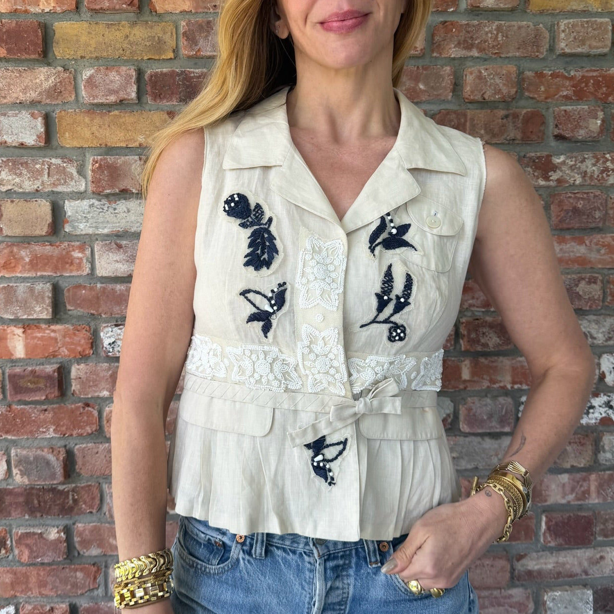 Late 1990s - Early 2000s Prada Beaded Tank