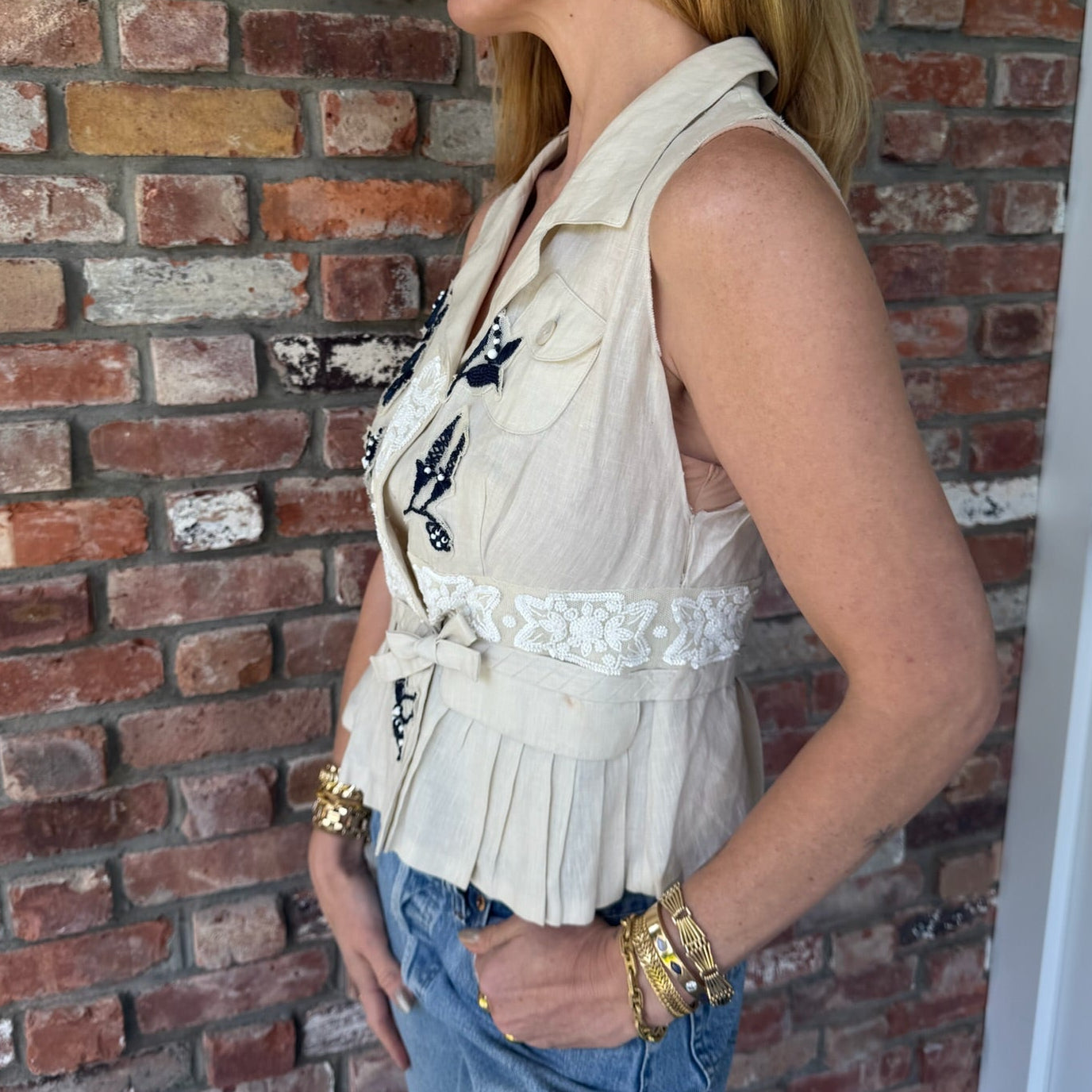 Late 1990s - Early 2000s Prada Beaded Tank