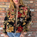 Upcycled French Needlepoint Jacket by Casa Grace
