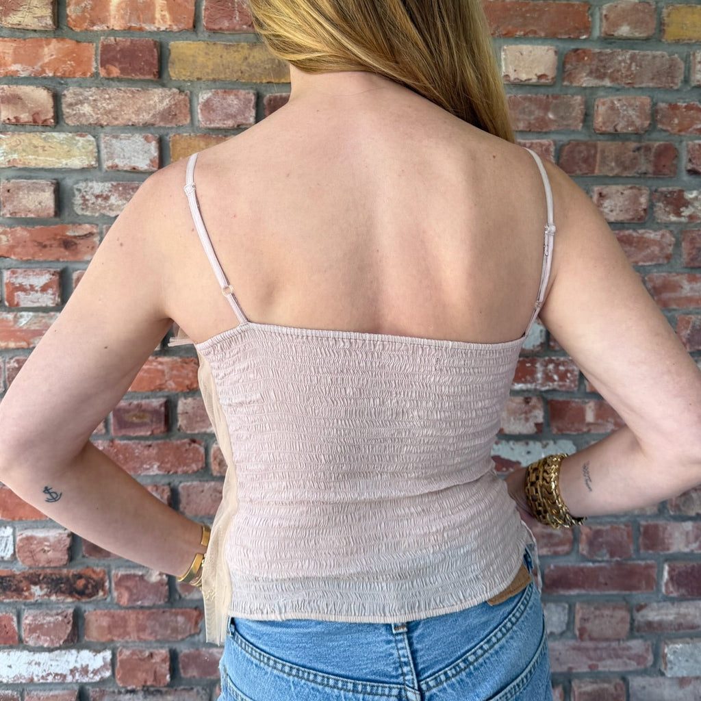 Early 2000s Embellished Blush Bustier
