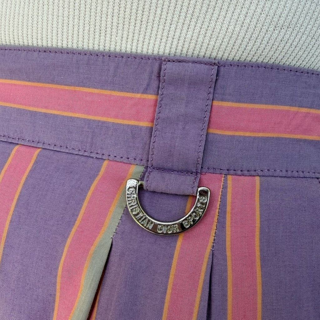 1990s Christian Dior Sport Striped Bermuda Short