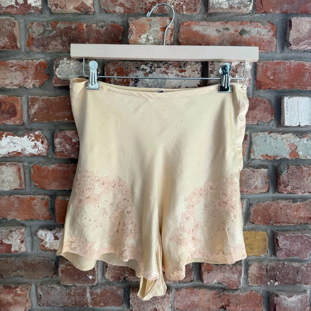 1930s Silk and Lace Shorts