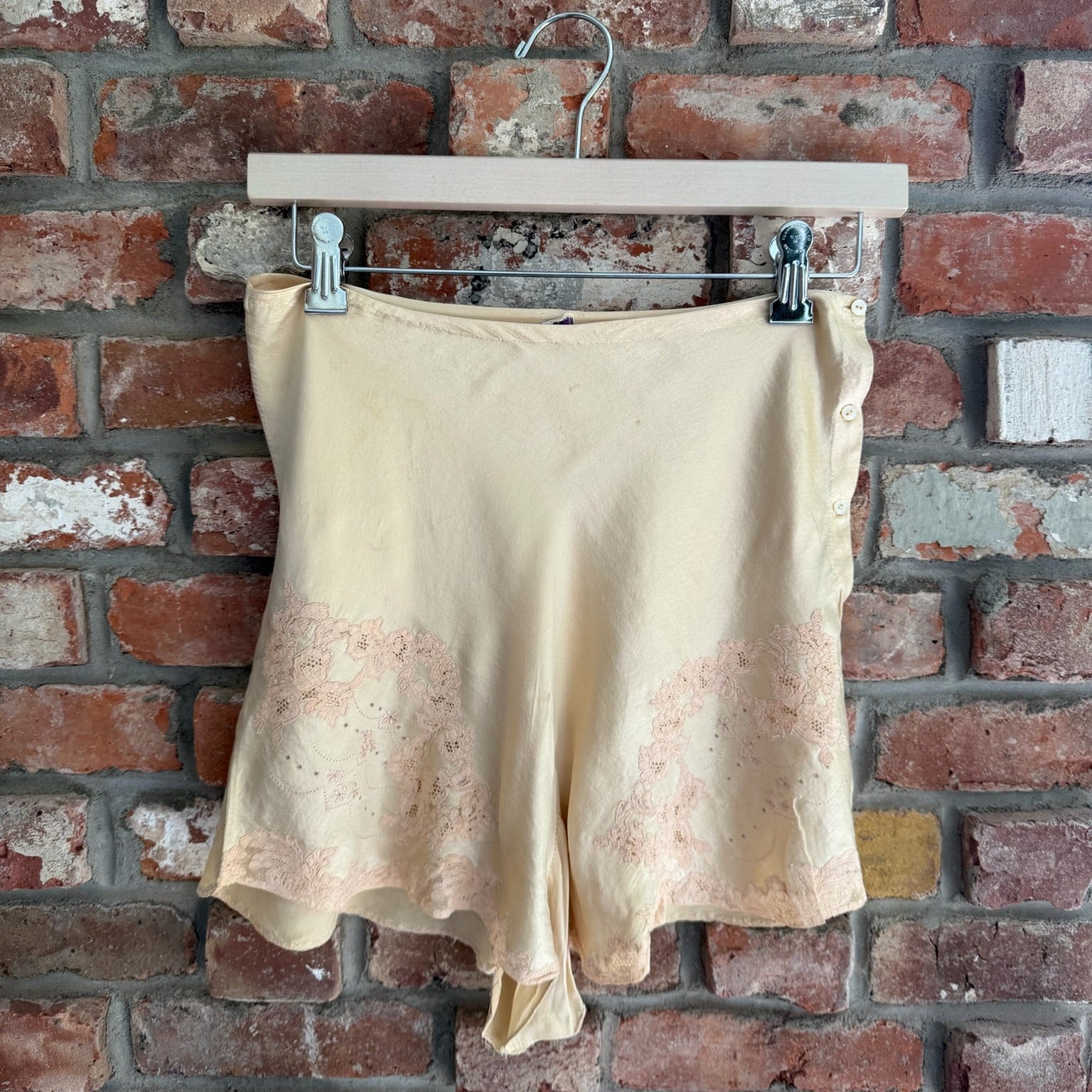 1930s Silk and Lace Shorts