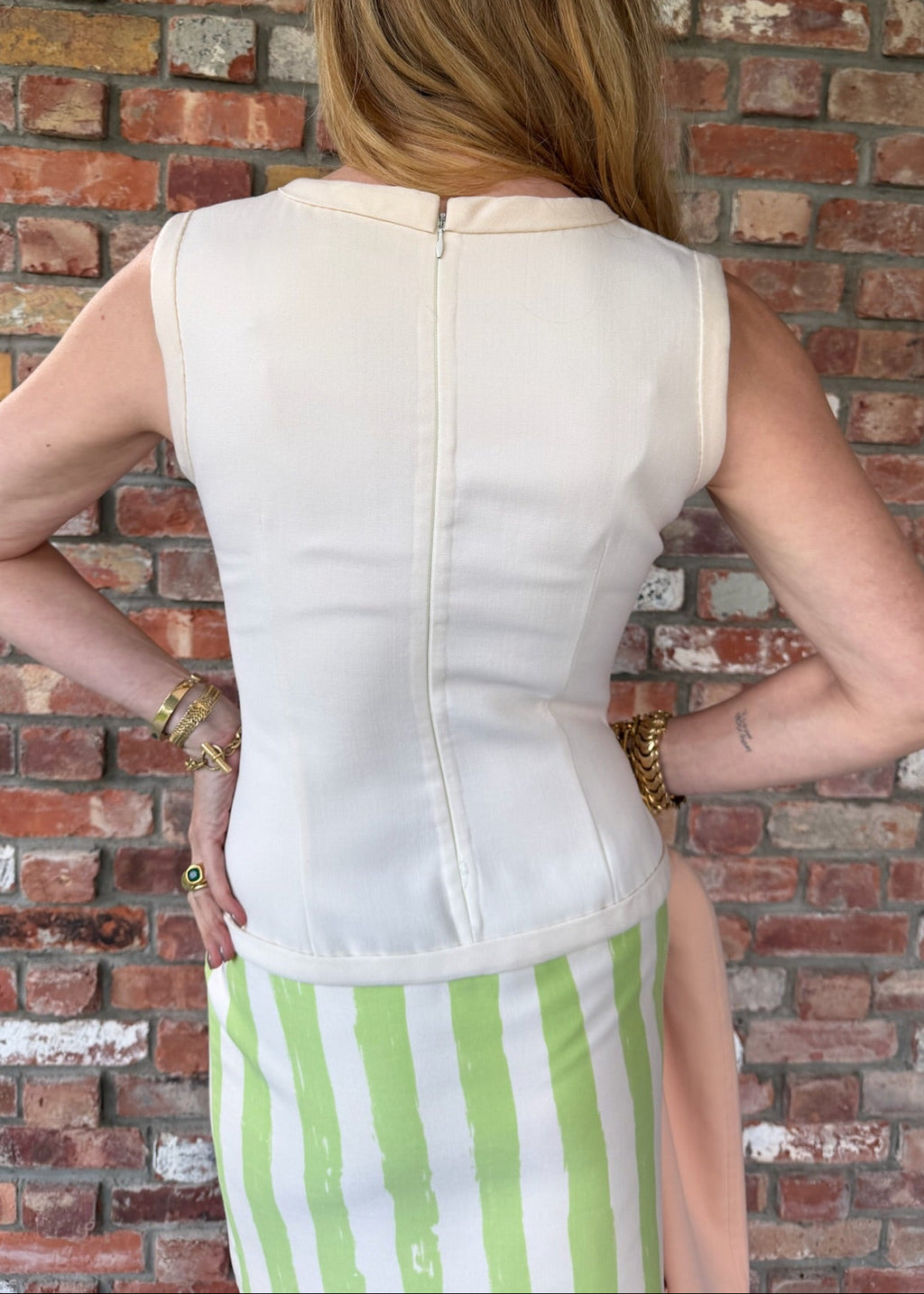 Late 1980s - Early 1990s Bill Blass Color-Block Dress & Jacket Set