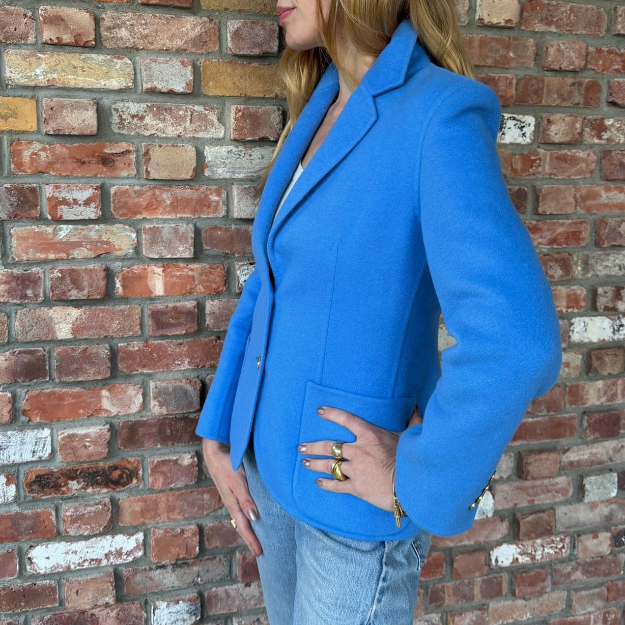 1990s Celine Light Blue Jacket