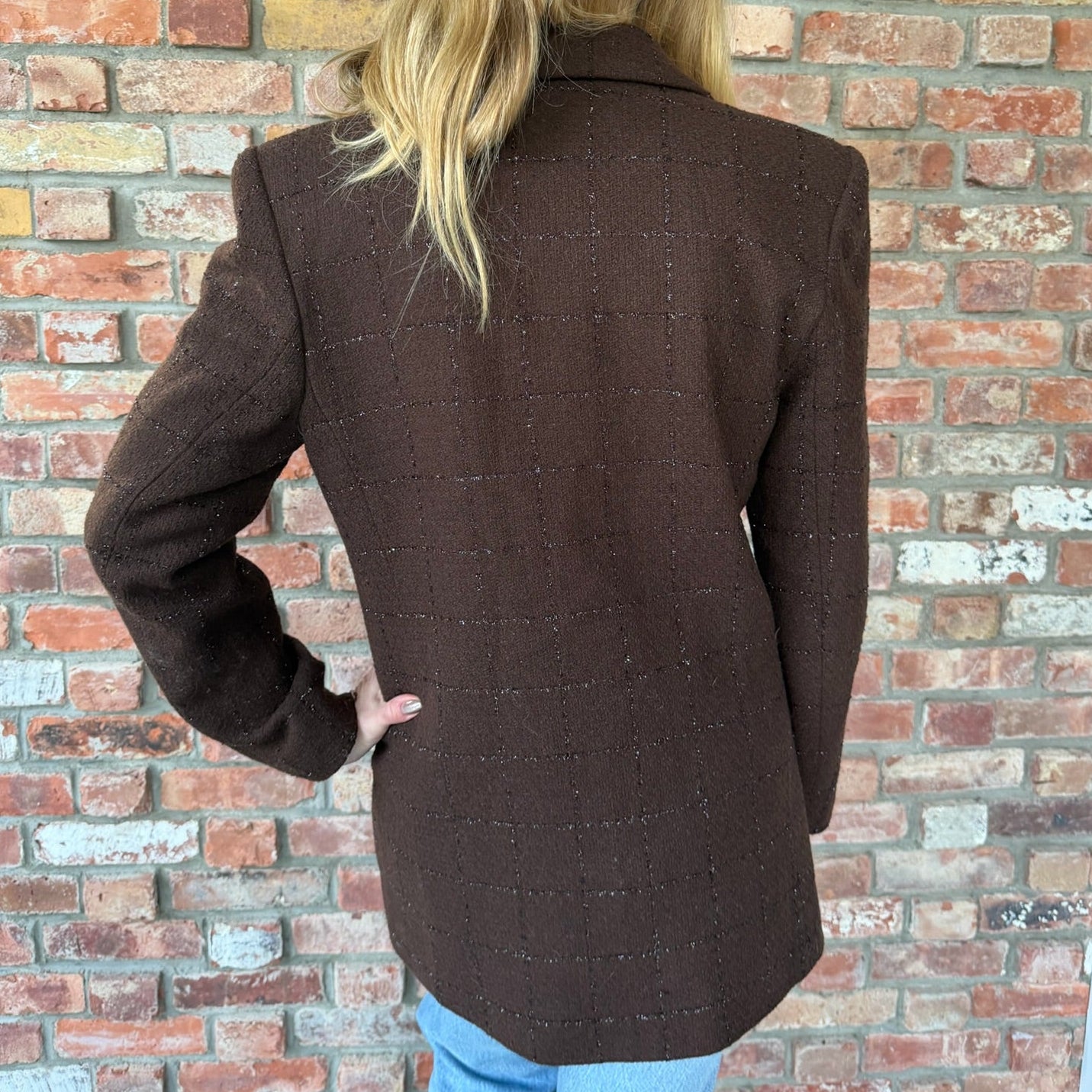 1980s - 90s Caché Brown Blazer