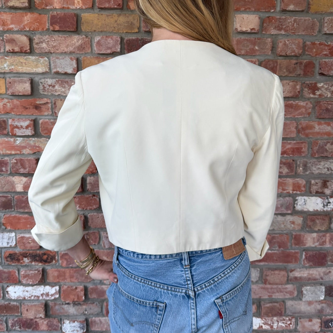 Late 1980s - Early 1990s Moschino Cropped Jacket with Lobster Motif