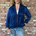 Reversible Raspberry/Navy Chinoiserie Jacket
