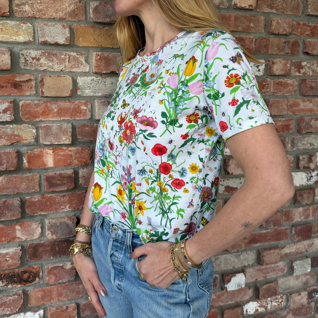 Late 1960s - Early 1970s Gucci Flora Print T-shirt