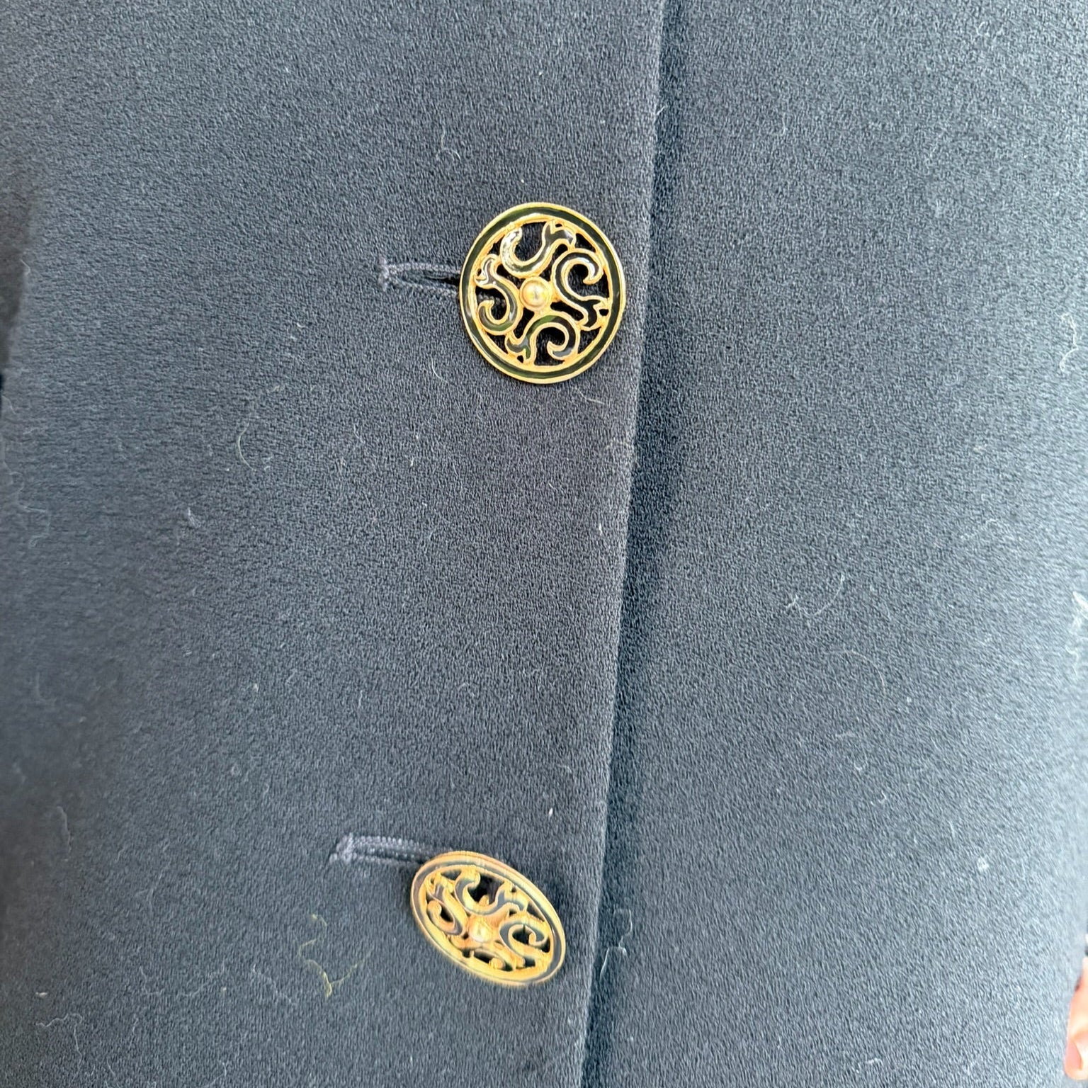 1980s Christian Dior Black Skirt Suit Set