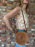 1960s - 1970s Rattan Crossbody Bag