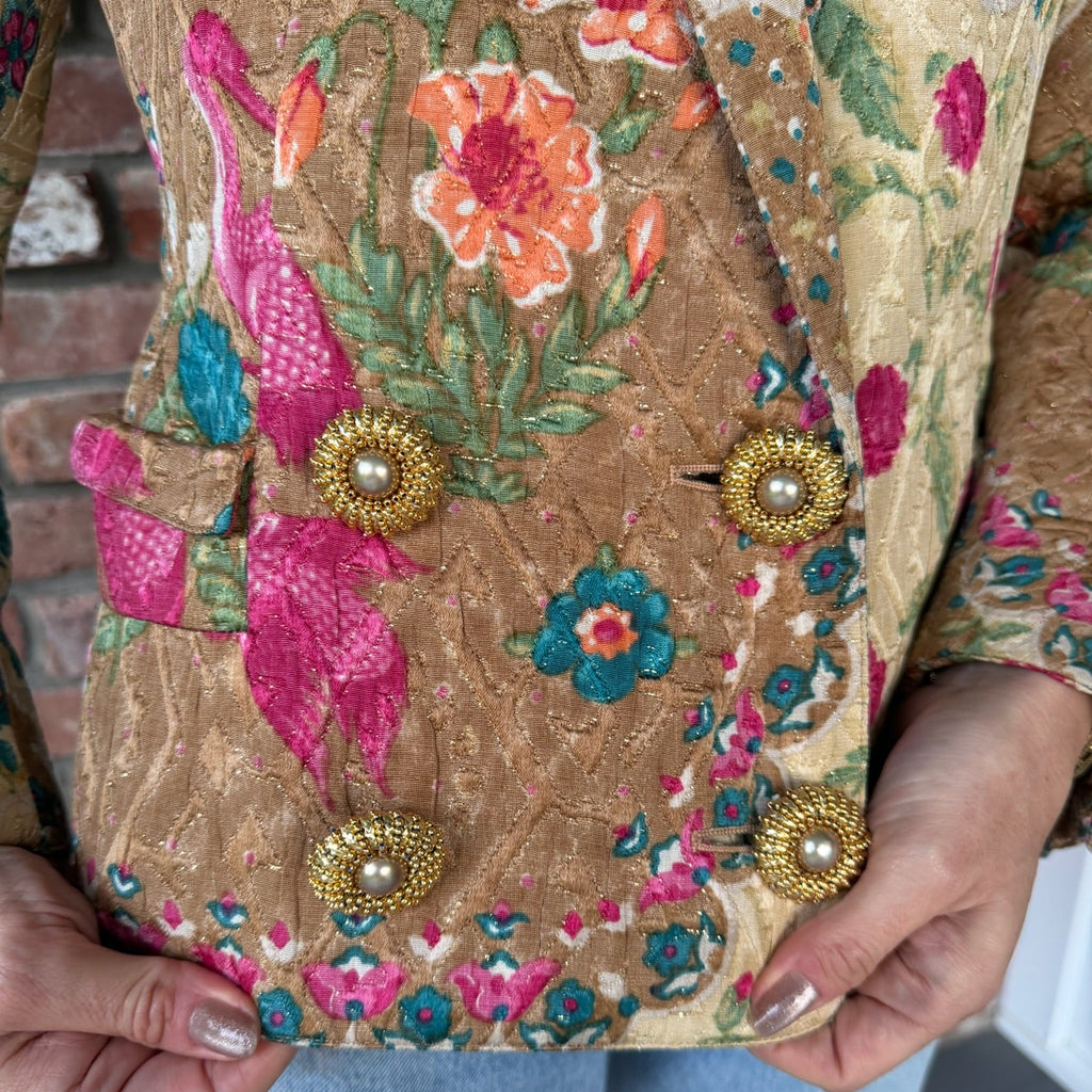 Late 1980s - Early 1990s Valentino Floral Jacket