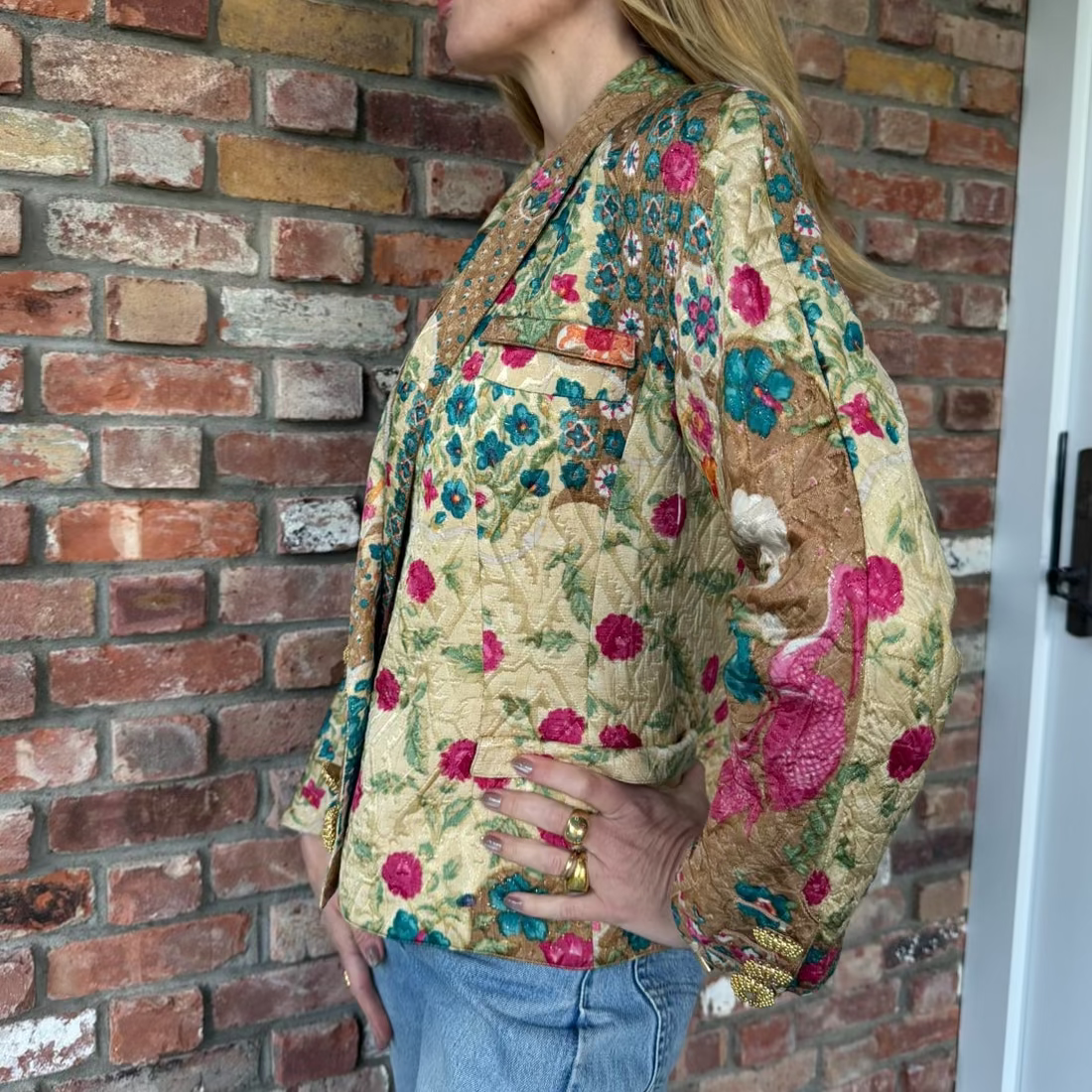 Late 1980s - Early 1990s Valentino Floral Jacket