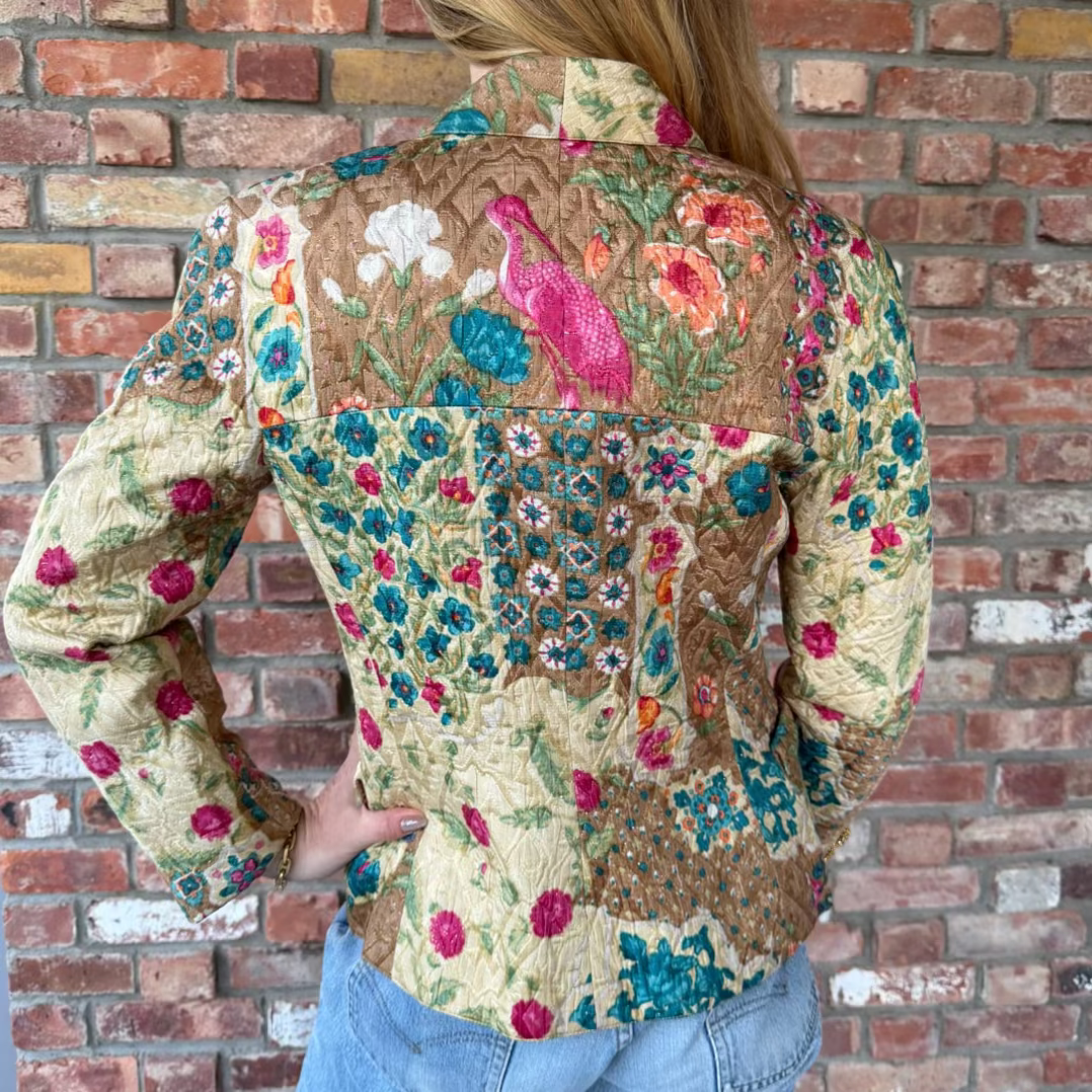 Late 1980s - Early 1990s Valentino Floral Jacket