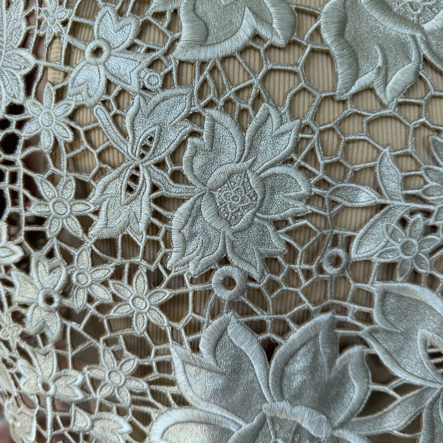 Late 1990s to Early 2000s Laser-cut Metallic Leather Bolero