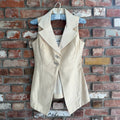 Late 1990s - Early 2000s Ivory Sleeveless Evening Vest
