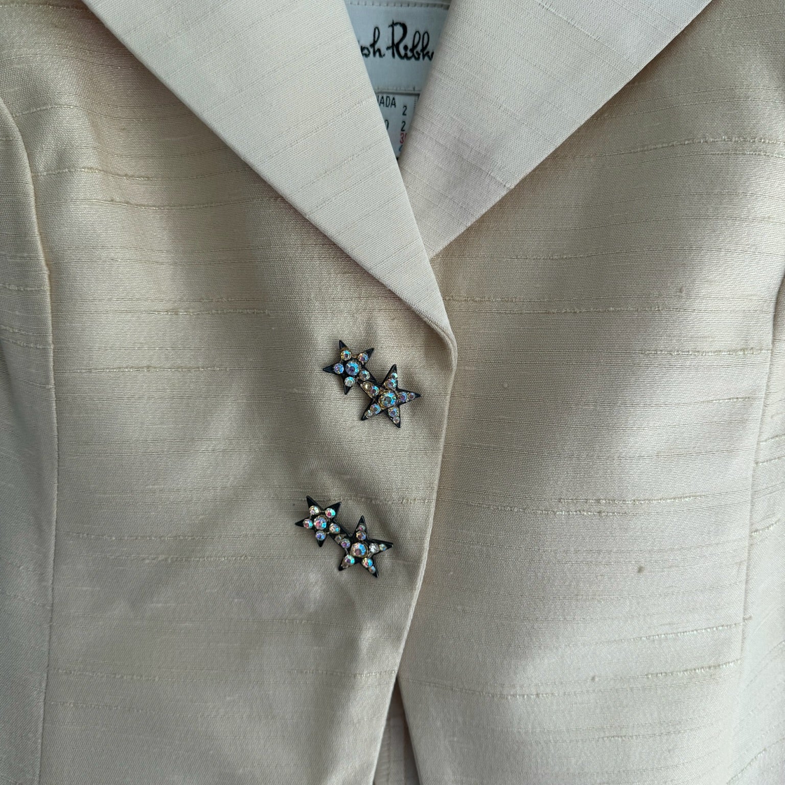 Late 1990s - Early 2000s Ivory Sleeveless Evening Vest