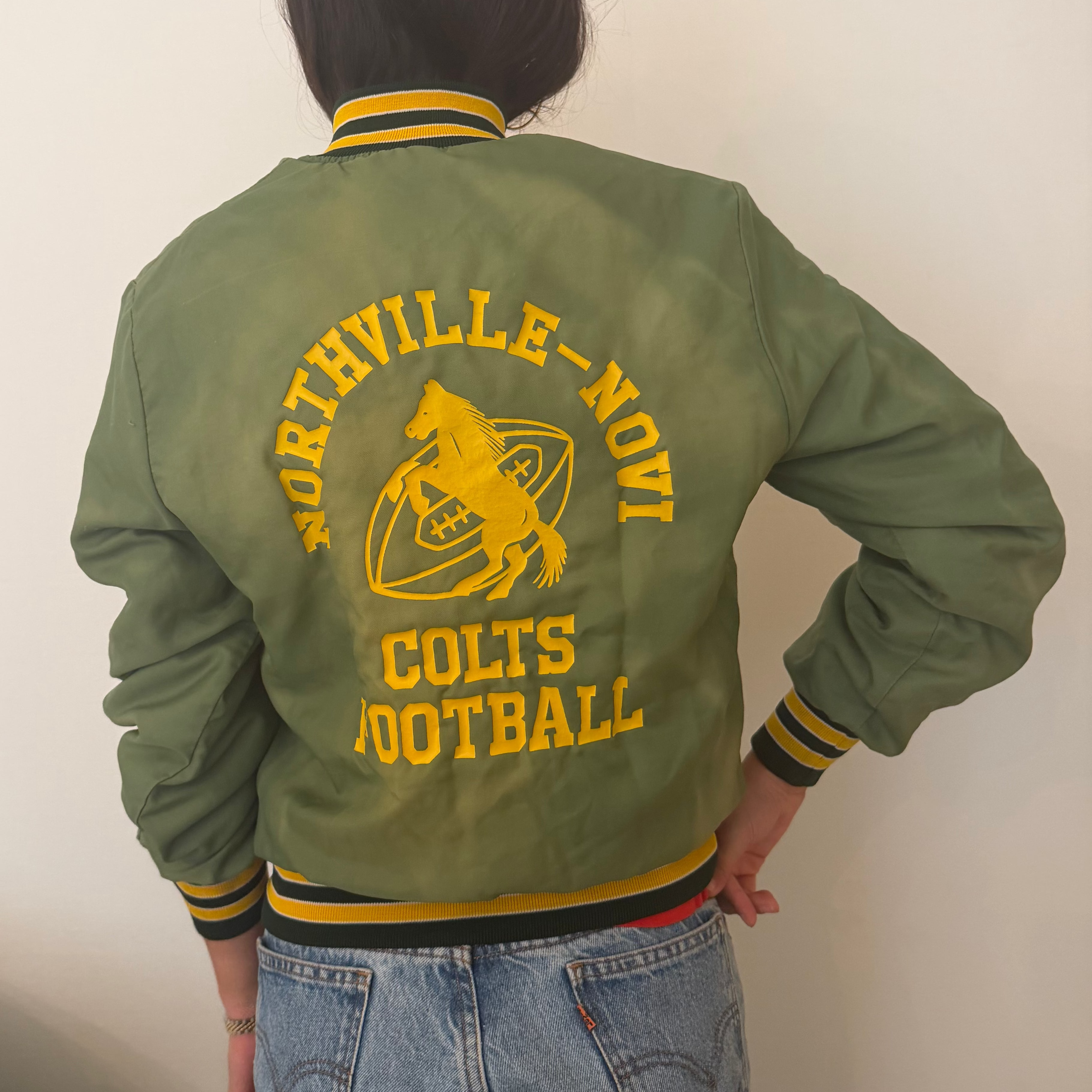 Northville-Novi Colts Green Football Varsity Jacket