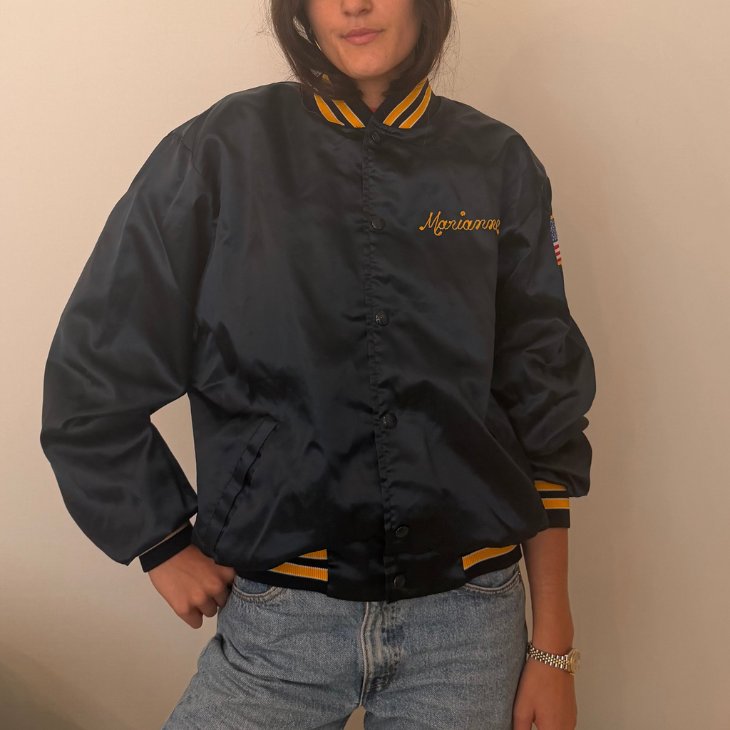 Marianne Bellmore Post 948 Navy Varsity Jacket