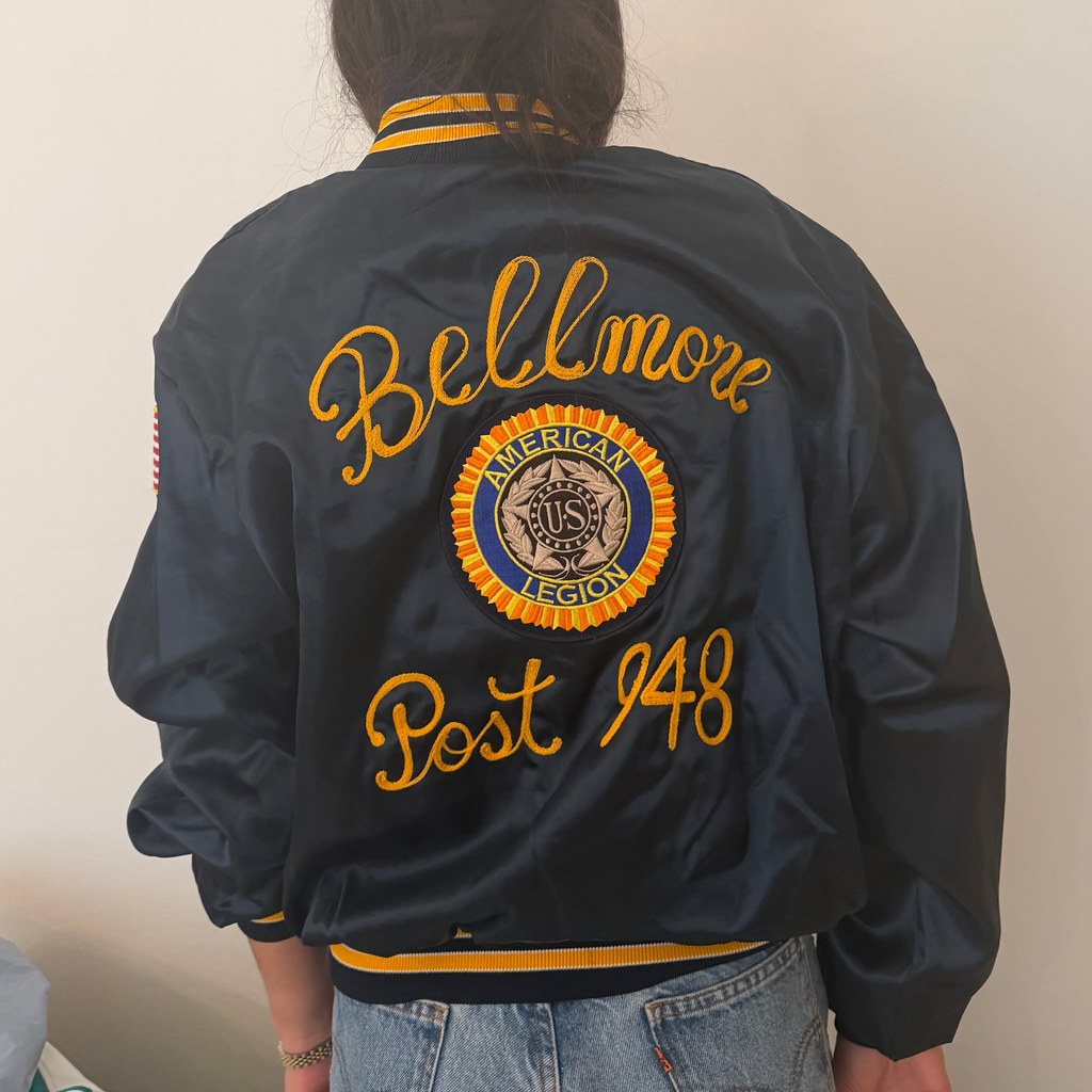 Marianne Bellmore Post 948 Navy Varsity Jacket