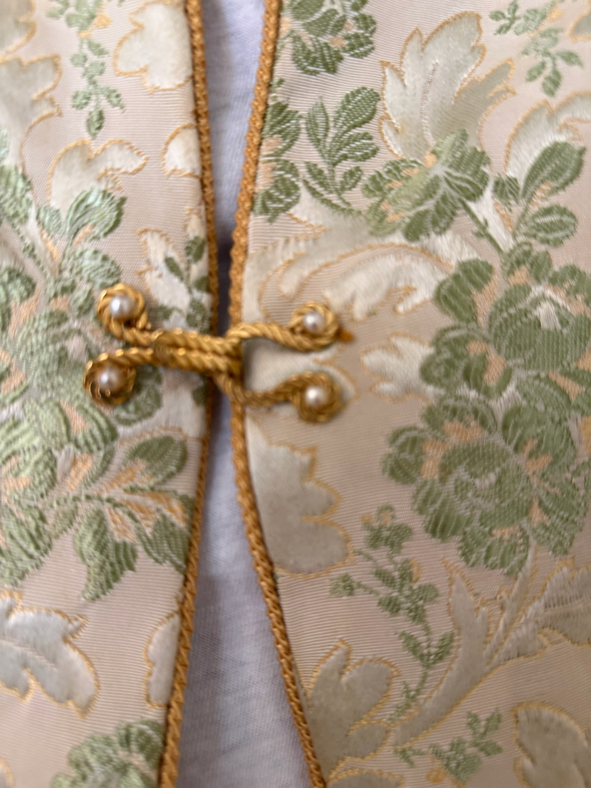 1960s Floral Brocade Duster