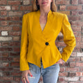 1980s Mustard Yellow Wool Blazer
