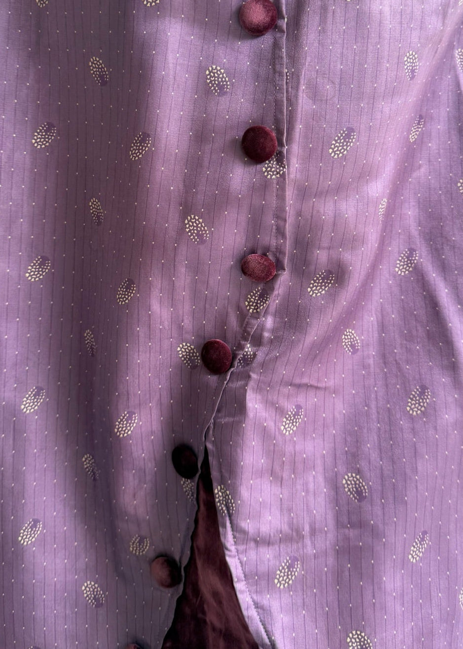 1920s Silk and Velvet Dress