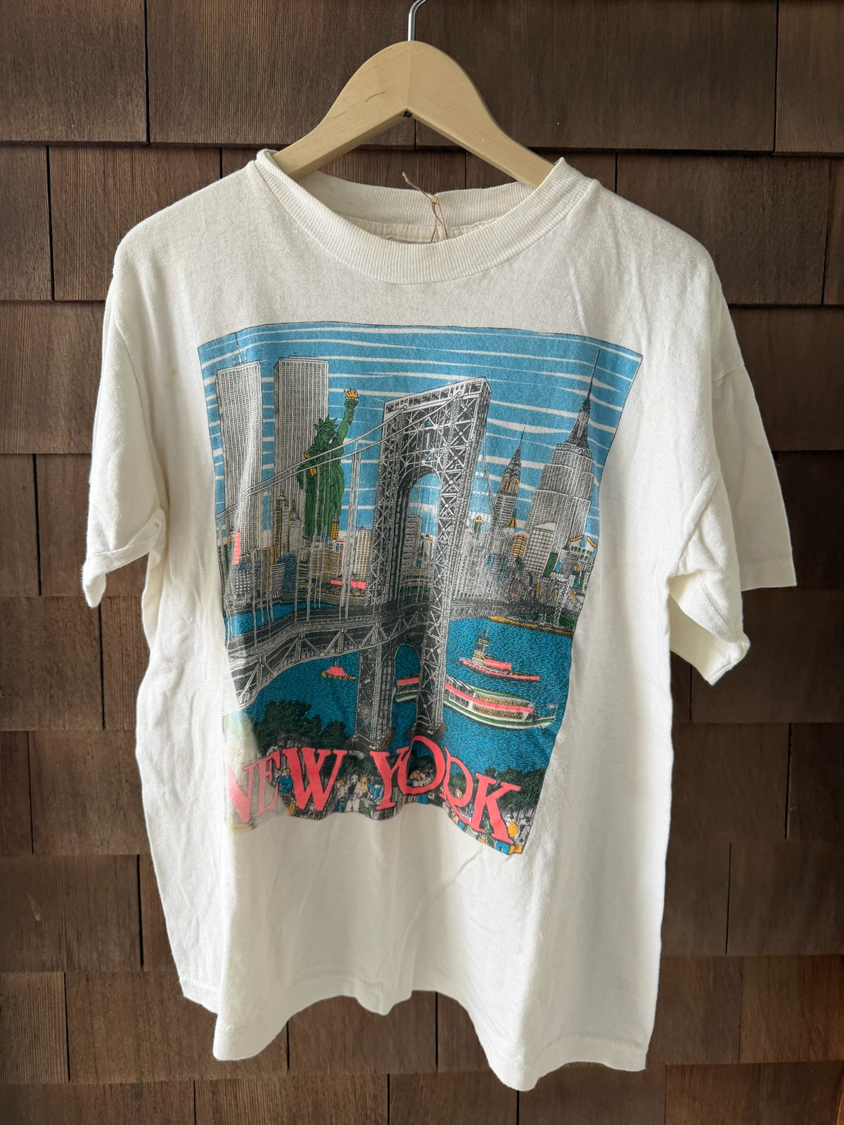 1990s NYC Twin Towers Graphic T-shirt