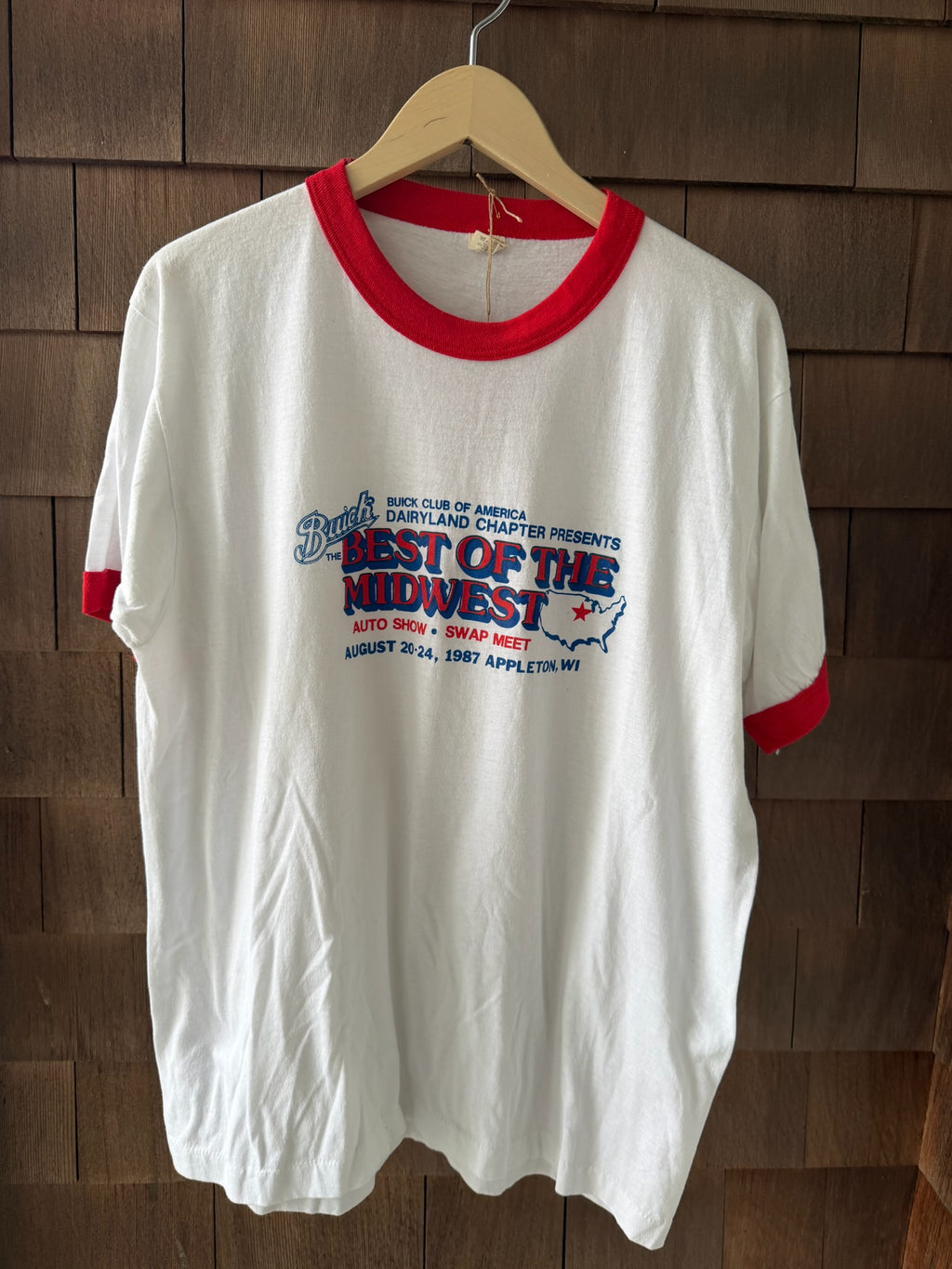 1987 Buick Club of America "Best of the Midwest" Ringer T-Shirt