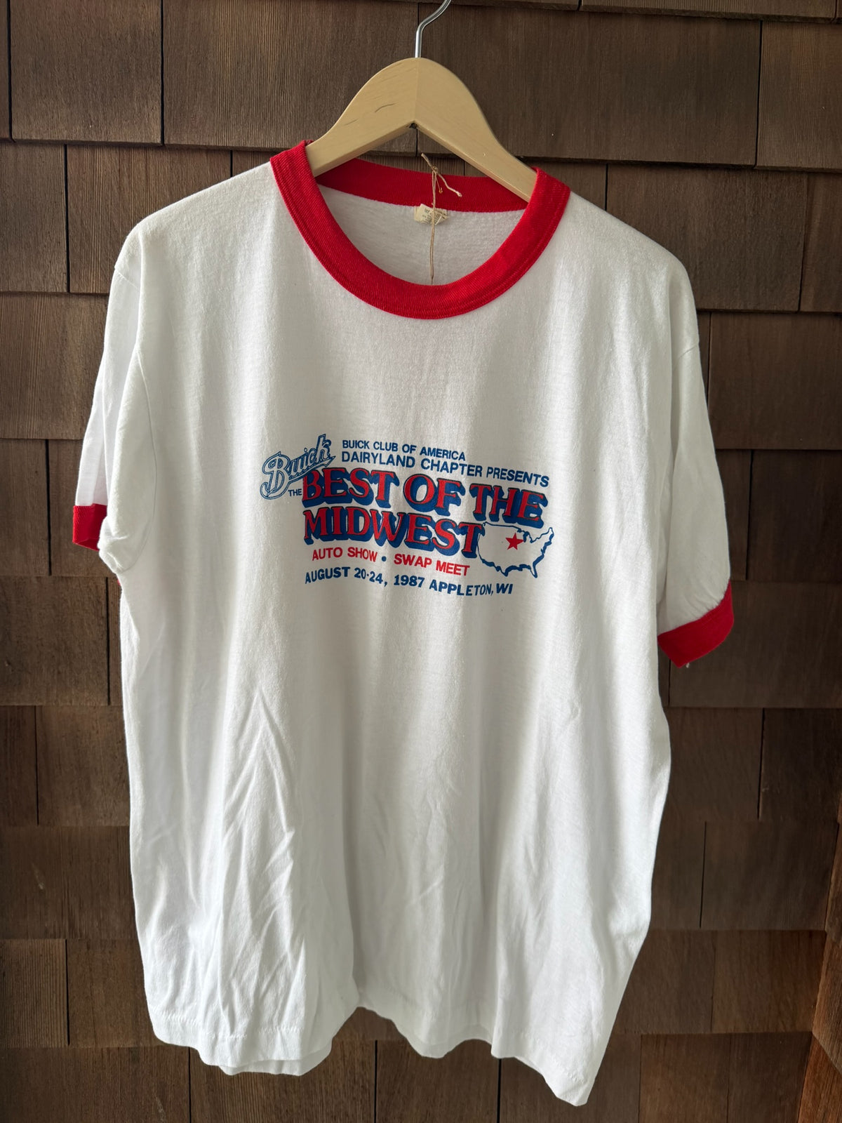 1987 Buick Club of America "Best of the Midwest" Ringer T-Shirt