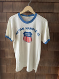 1982 Union Pacific Railroad Corporate Cup Ringer T-Shirt “We Can Handle It”