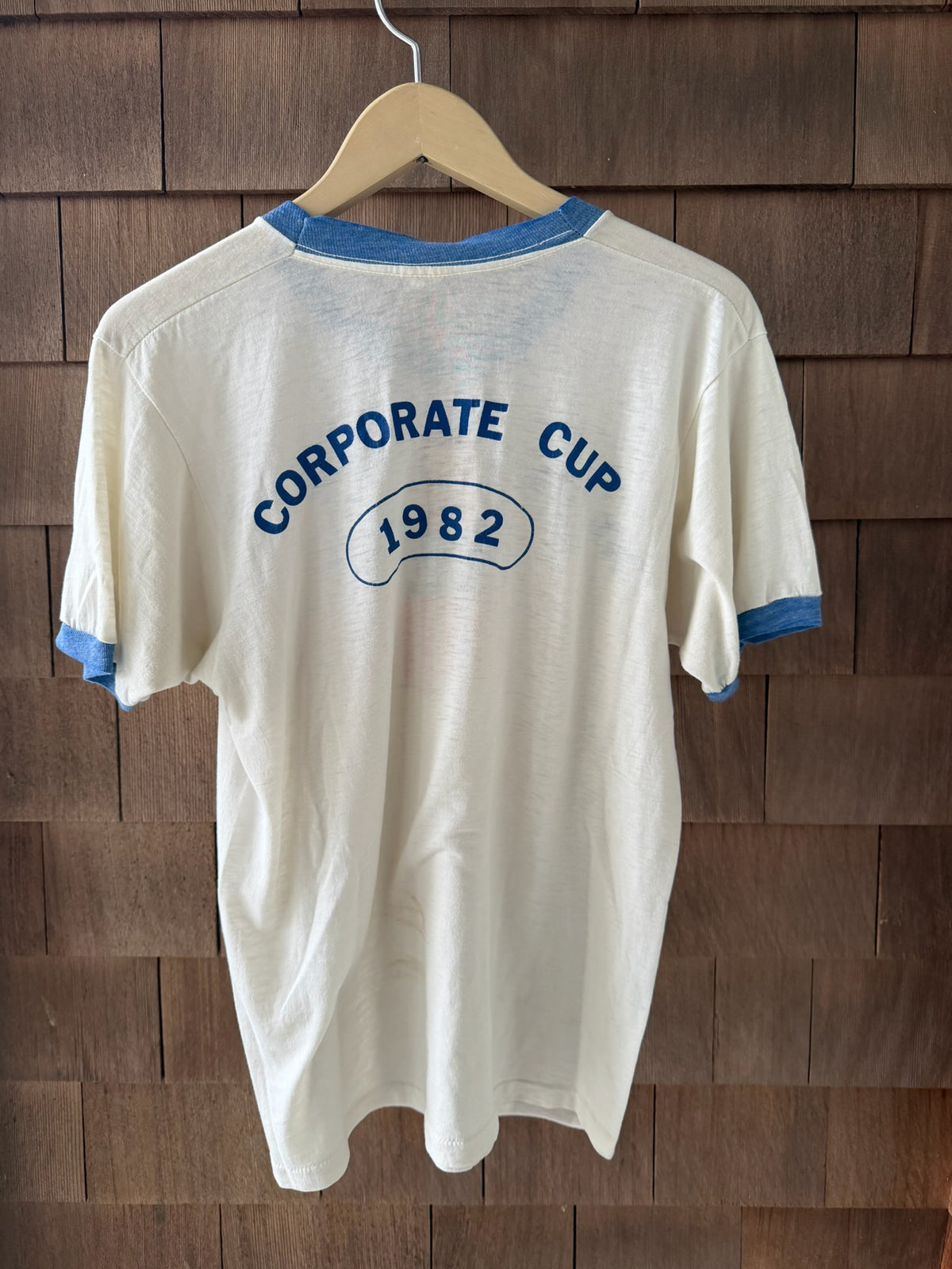 1982 Union Pacific Railroad Corporate Cup Ringer T-Shirt “We Can Handle It”