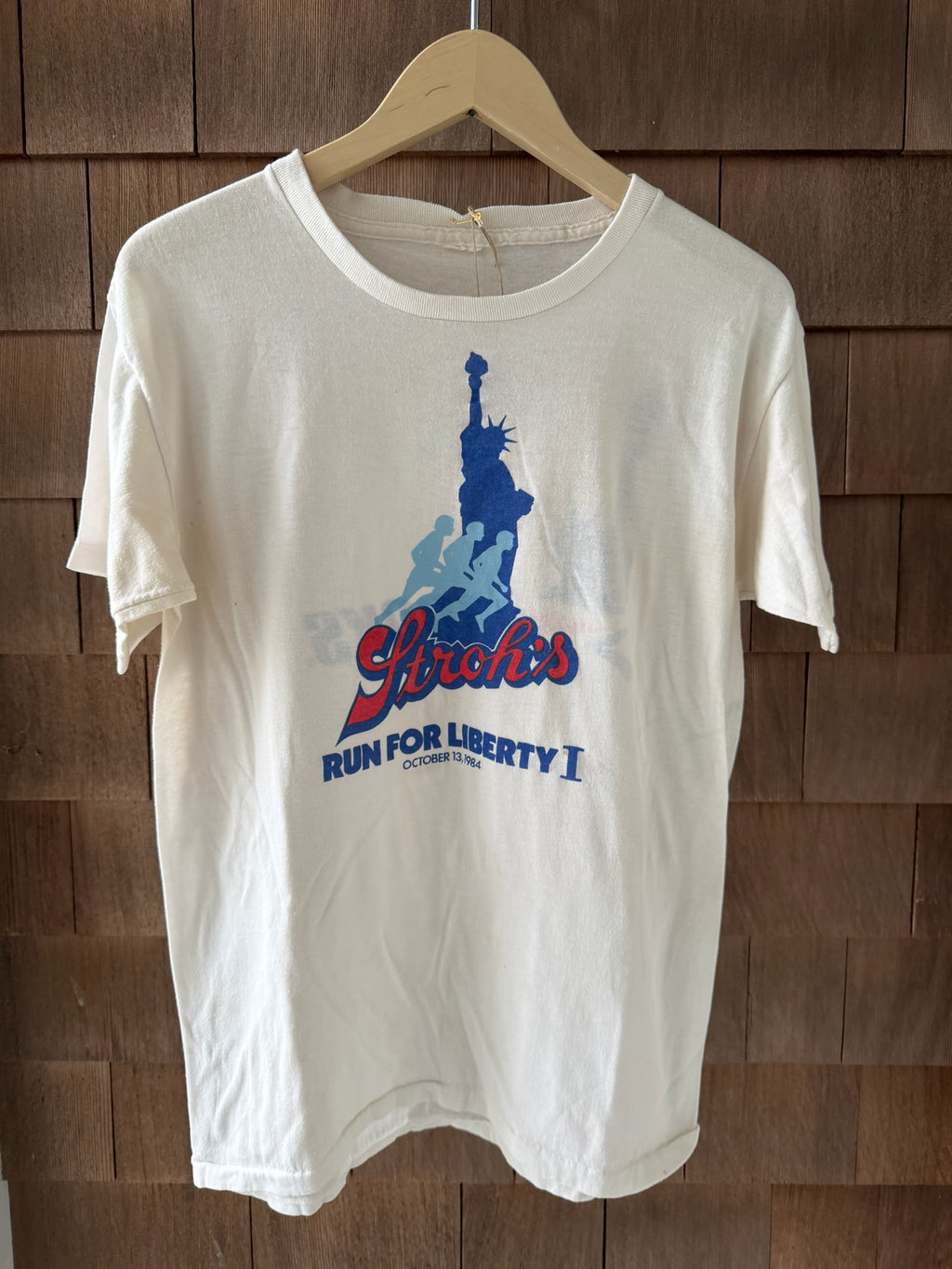 1984 Stroh’s "Run for Liberty" Brooks Running T-Shirt