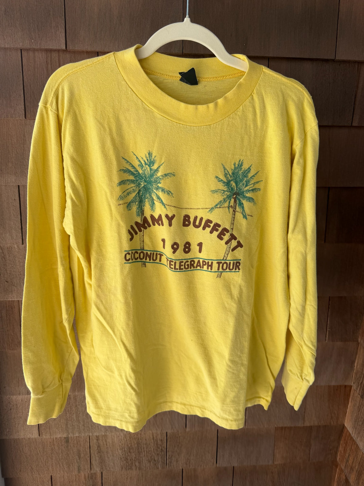 1981 Jimmy Buffett Coconut Telegraph Tour Long Sleeve Tee