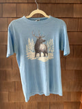 1980s Elk Wildlife Graphic Tee